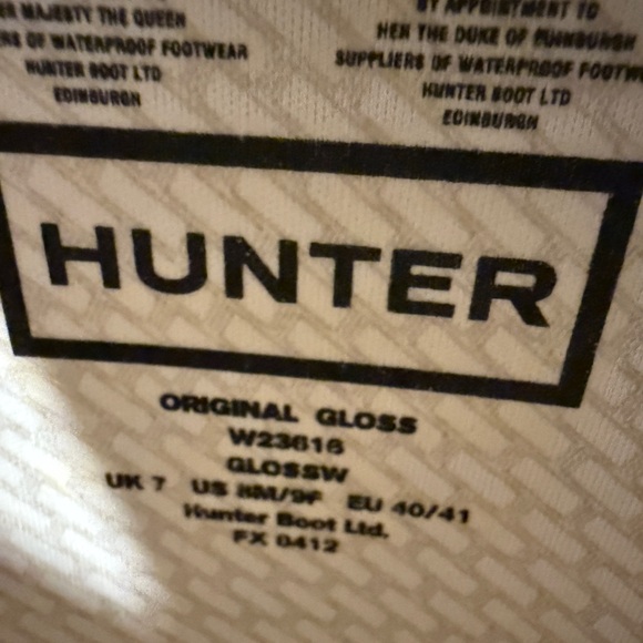 Tall Hunter rain boots with boot socks - Picture 3 of 4